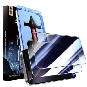 MAGIC JOHN - 2er-Pack Displayschutzfolien für iPhone, Samsung und Google, kristallklar, kratzfest, ultraweiche Berührung, Datenschutz, einfache Installation